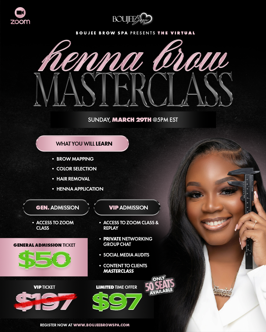 Virtual Henna Brow Masterclass